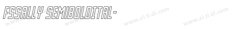 FSSally SemiBoldItal字体转换